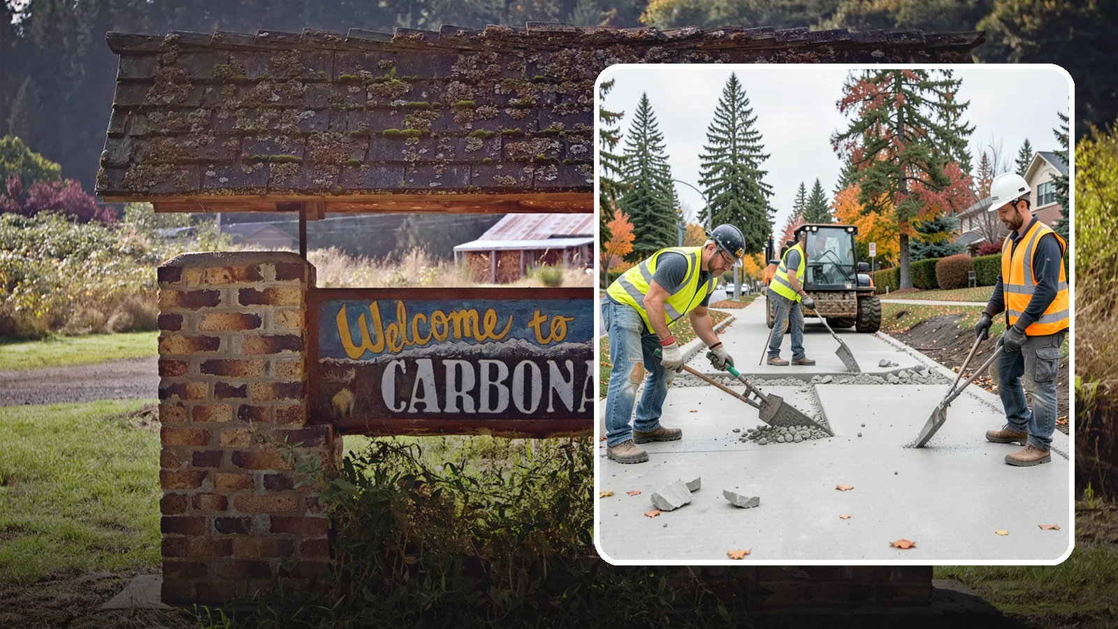 Concrete Demolition in Carbonado, Pierce County, WA - Selective concrete demolition and removal that clears the way for reconstruction and utility work.