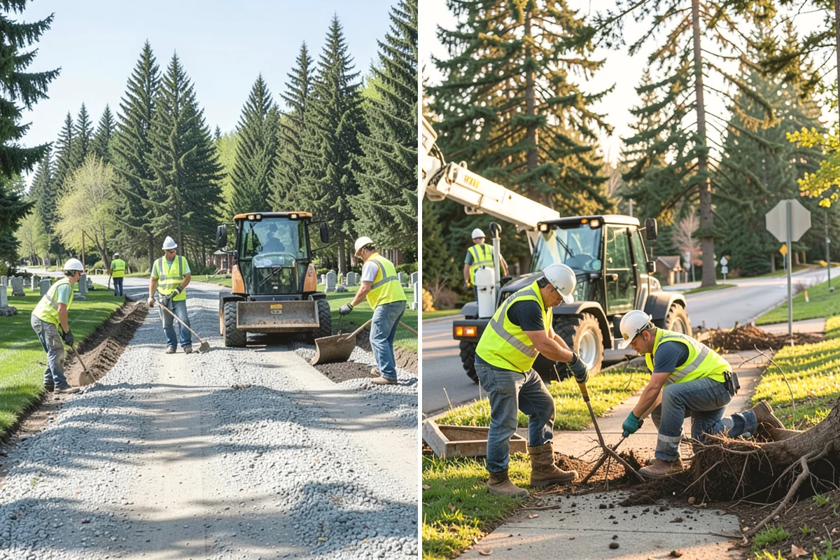 Concrete Demolition in Carbonado, Pierce County, WA - Mark protected utilities and set the demolition limits