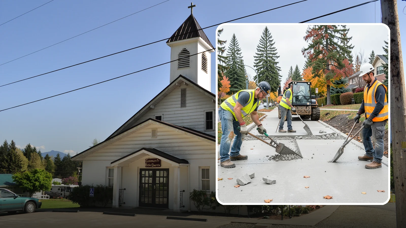 Concrete Demolition in Concrete, Skagit County, WA - Selective concrete demolition and removal that clears the way for reconstruction and utility work.