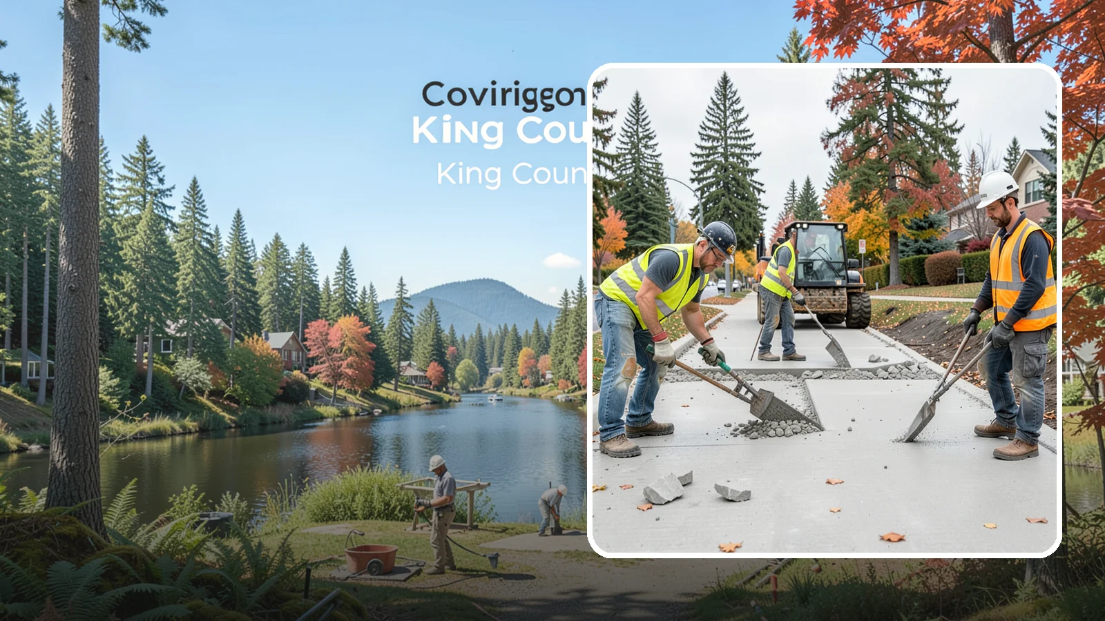 Concrete Demolition in Covington, King County, WA - Selective concrete demolition and removal that clears the way for reconstruction and utility work.