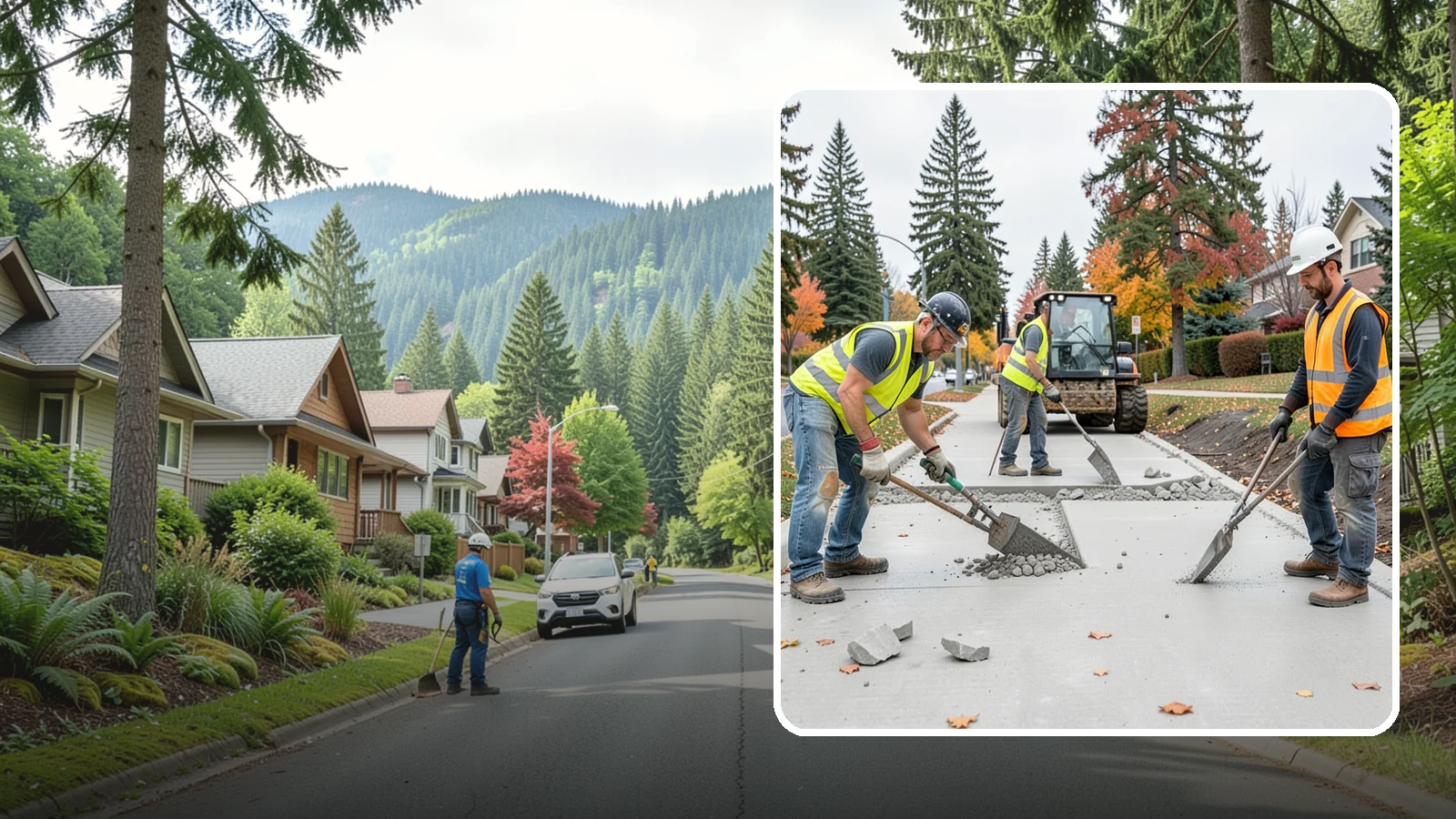 Concrete Demolition in Darrington, Snohomish County, WA - Selective concrete demolition and removal that clears the way for reconstruction and utility work.