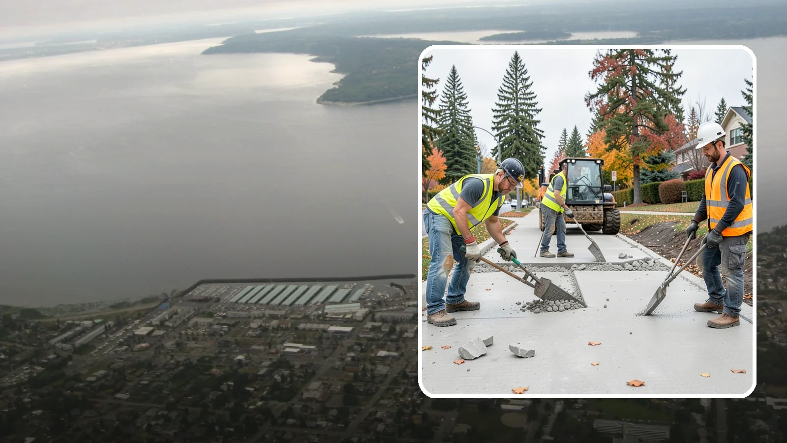 Concrete Demolition in Des Moines, King County, WA - Selective concrete demolition and removal that clears the way for reconstruction and utility work.