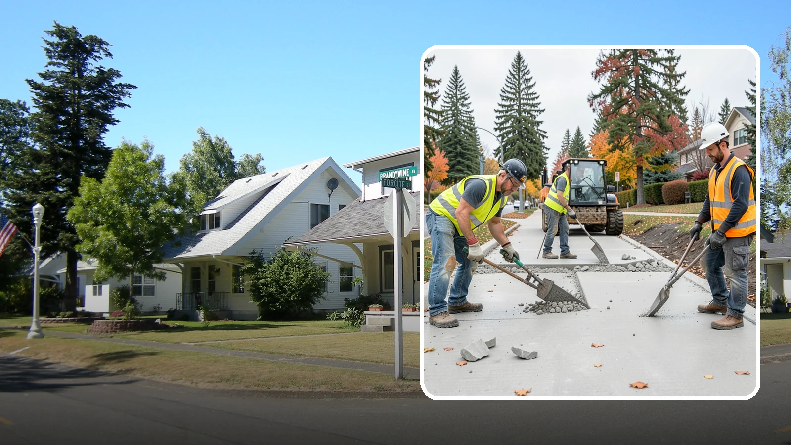 Concrete Demolition in DuPont, Pierce County, WA - Selective concrete demolition and removal that clears the way for reconstruction and utility work.