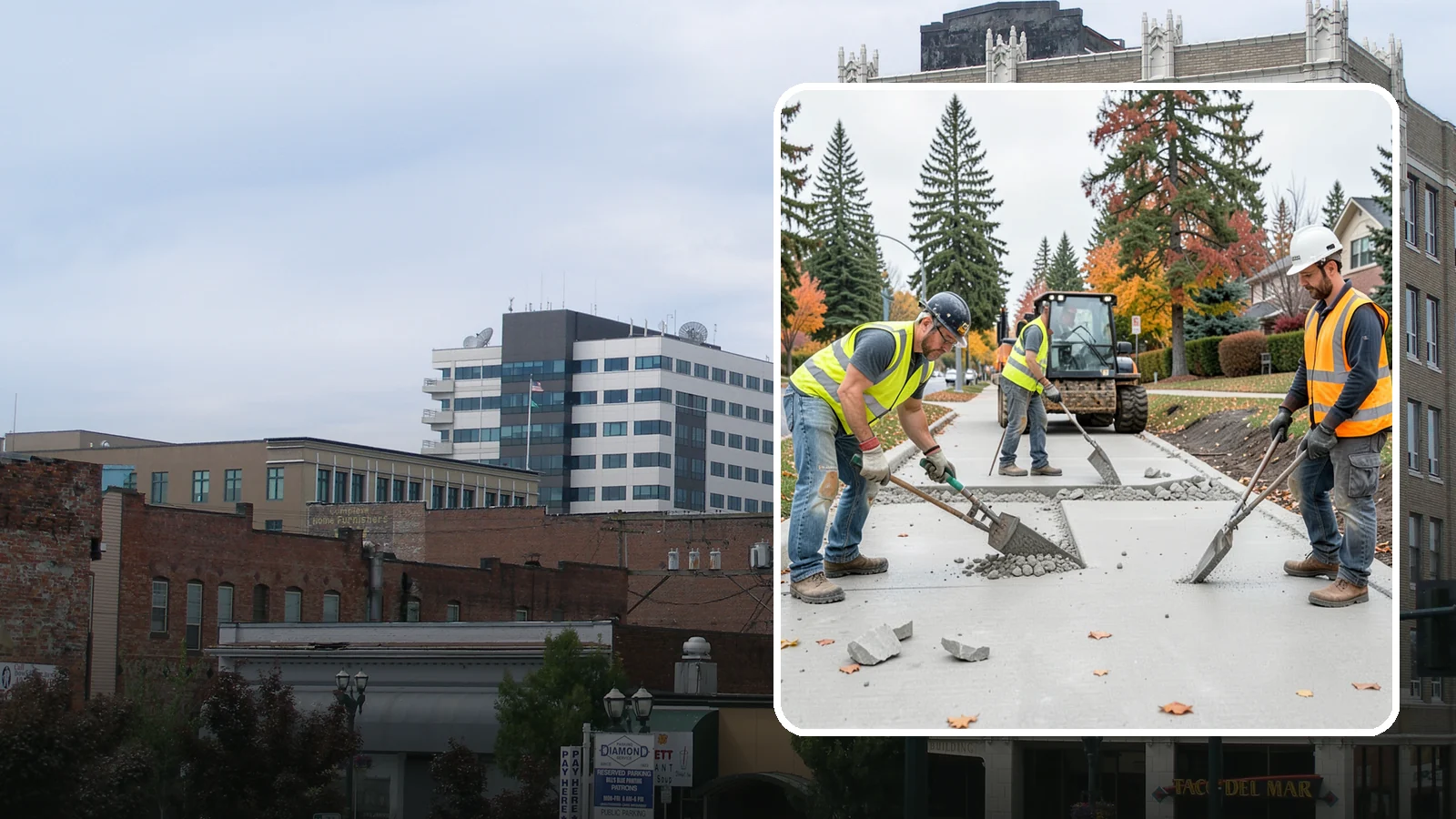 Concrete Demolition in Everett, Snohomish County, WA - Selective concrete demolition and removal that clears the way for reconstruction and utility work.