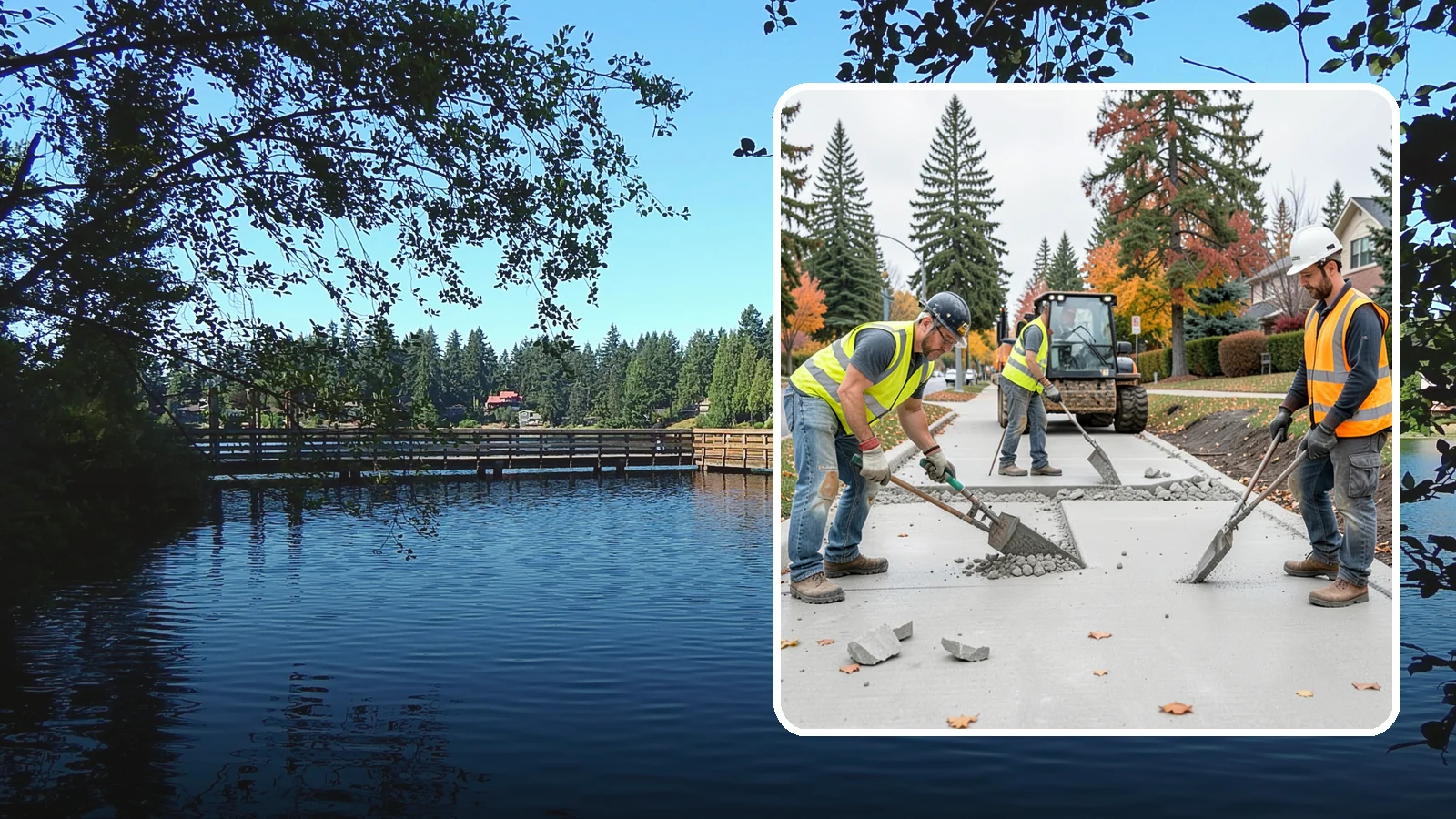 Concrete Demolition in Federal Way, King County, WA - Selective concrete demolition and removal that clears the way for reconstruction and utility work.