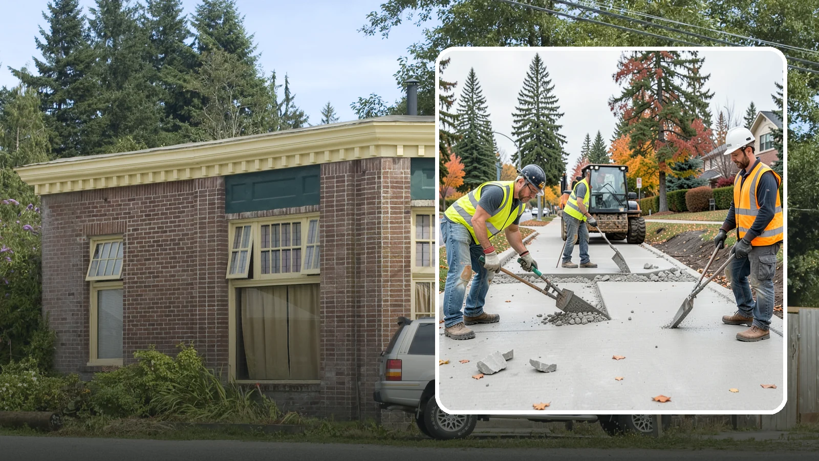 Concrete Demolition in Hamilton, Skagit County, WA - Selective concrete demolition and removal that clears the way for reconstruction and utility work.