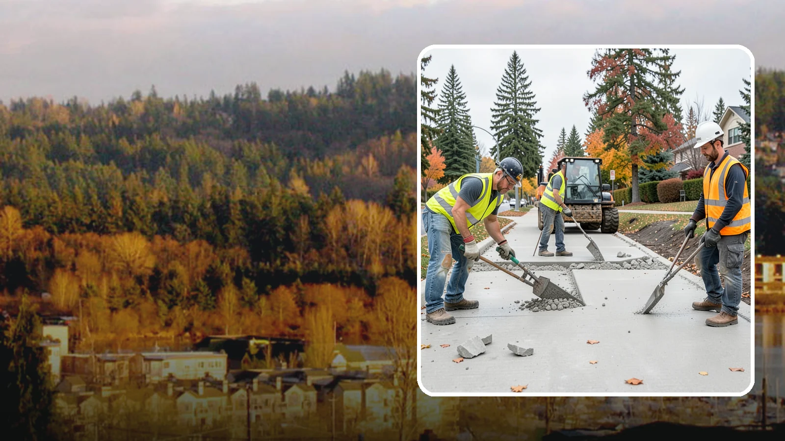 Concrete Demolition in Kenmore, King County, WA - Selective concrete demolition and removal that clears the way for reconstruction and utility work.