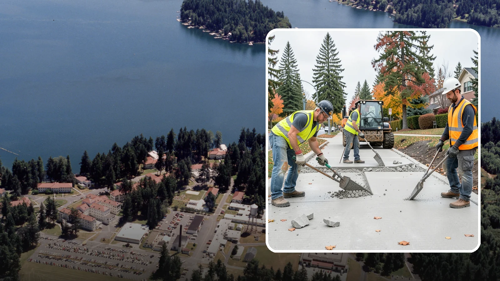 Concrete Demolition in Lakewood, Pierce County, WA - Selective concrete demolition and removal that clears the way for reconstruction and utility work.