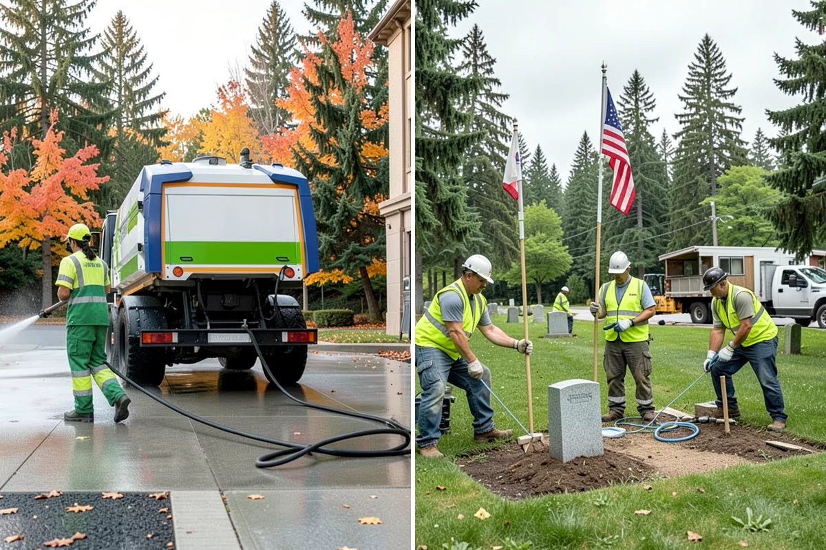 Concrete Demolition in Lakewood, Pierce County, WA - Mark protected utilities and set the demolition limits