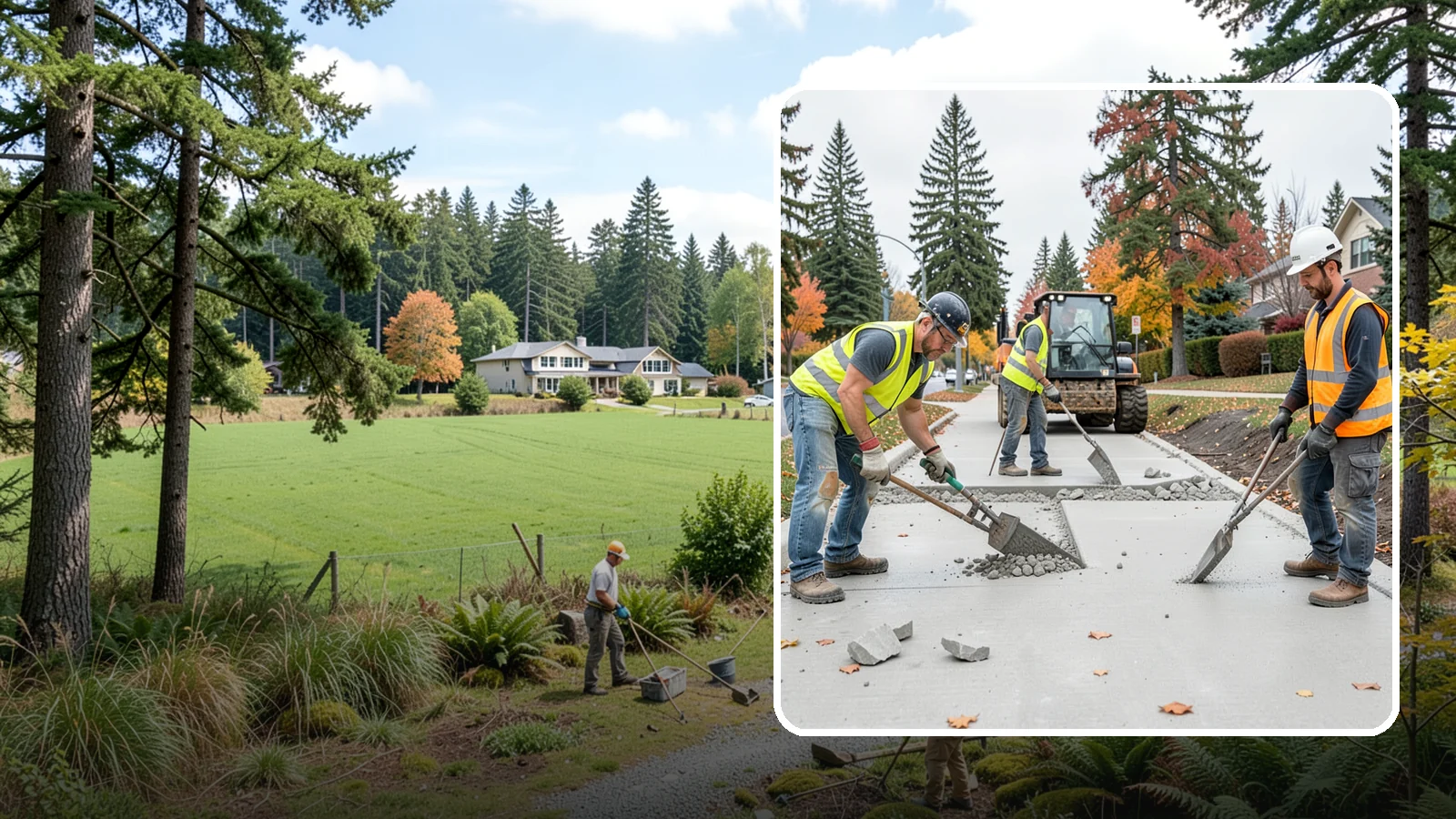 Concrete Demolition in Lyman, Skagit County, WA - Selective concrete demolition and removal that clears the way for reconstruction and utility work.