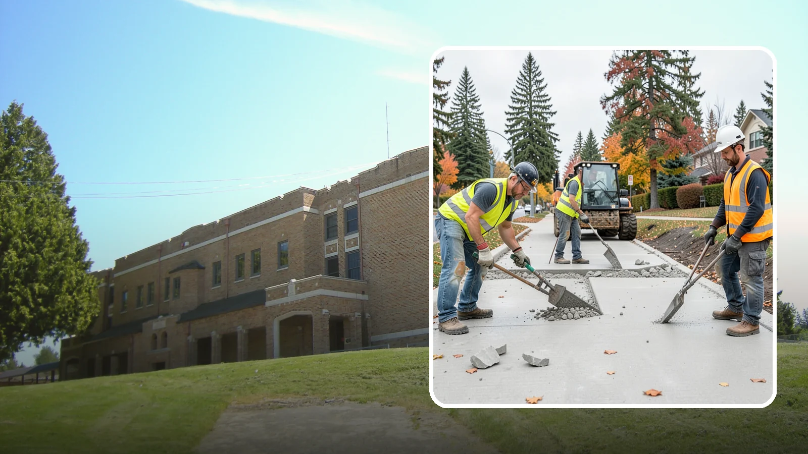 Concrete Demolition in Maple Valley, King County, WA - Selective concrete demolition and removal that clears the way for reconstruction and utility work.