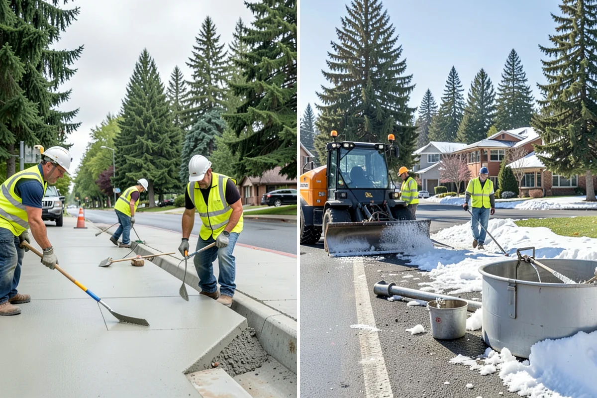 Concrete Demolition in Maple Valley, King County, WA - Mark protected utilities and set the demolition limits