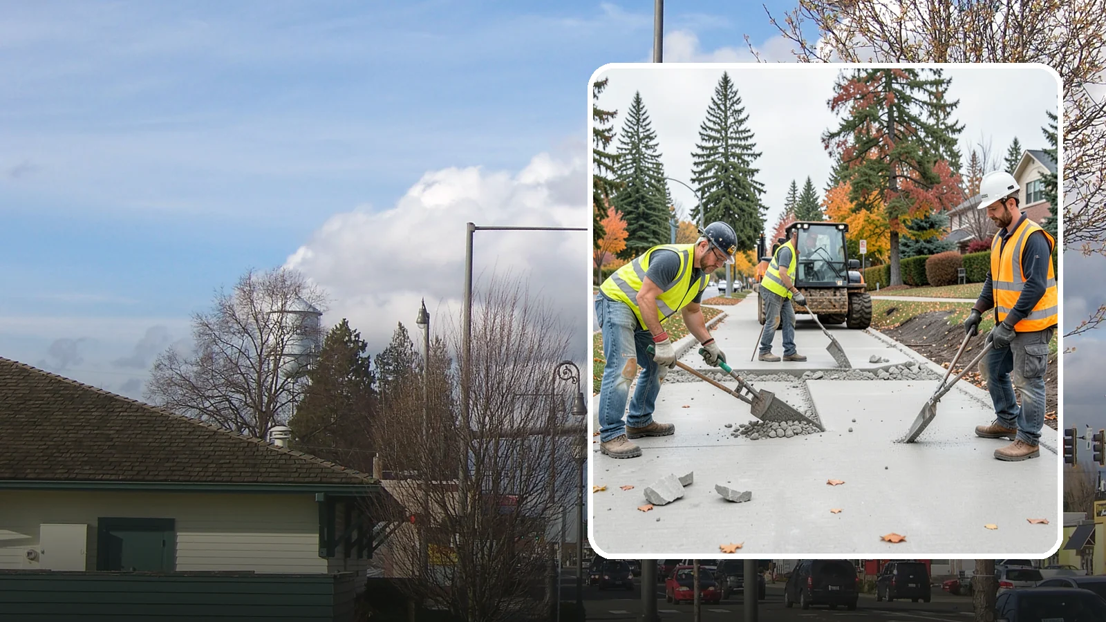 Concrete Demolition in Marysville, Snohomish County, WA - Selective concrete demolition and removal that clears the way for reconstruction and utility work.