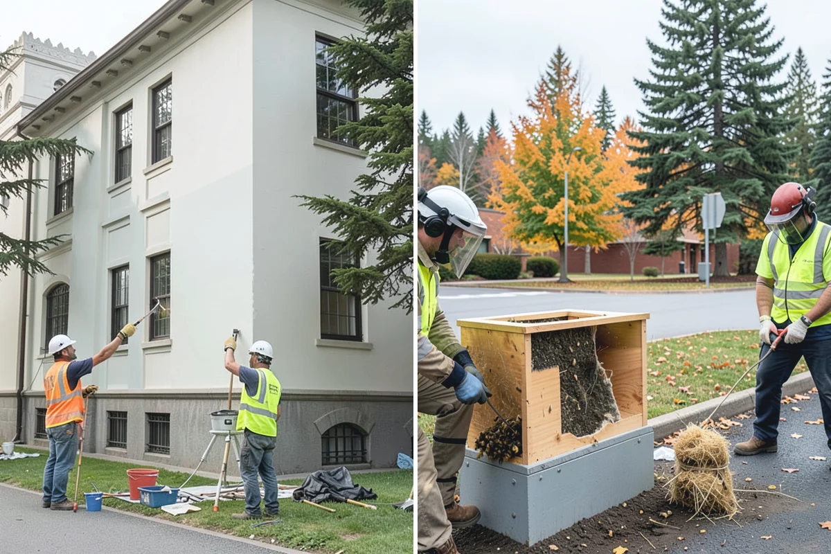 Concrete Demolition in Marysville, Snohomish County, WA - Mark protected utilities and set the demolition limits