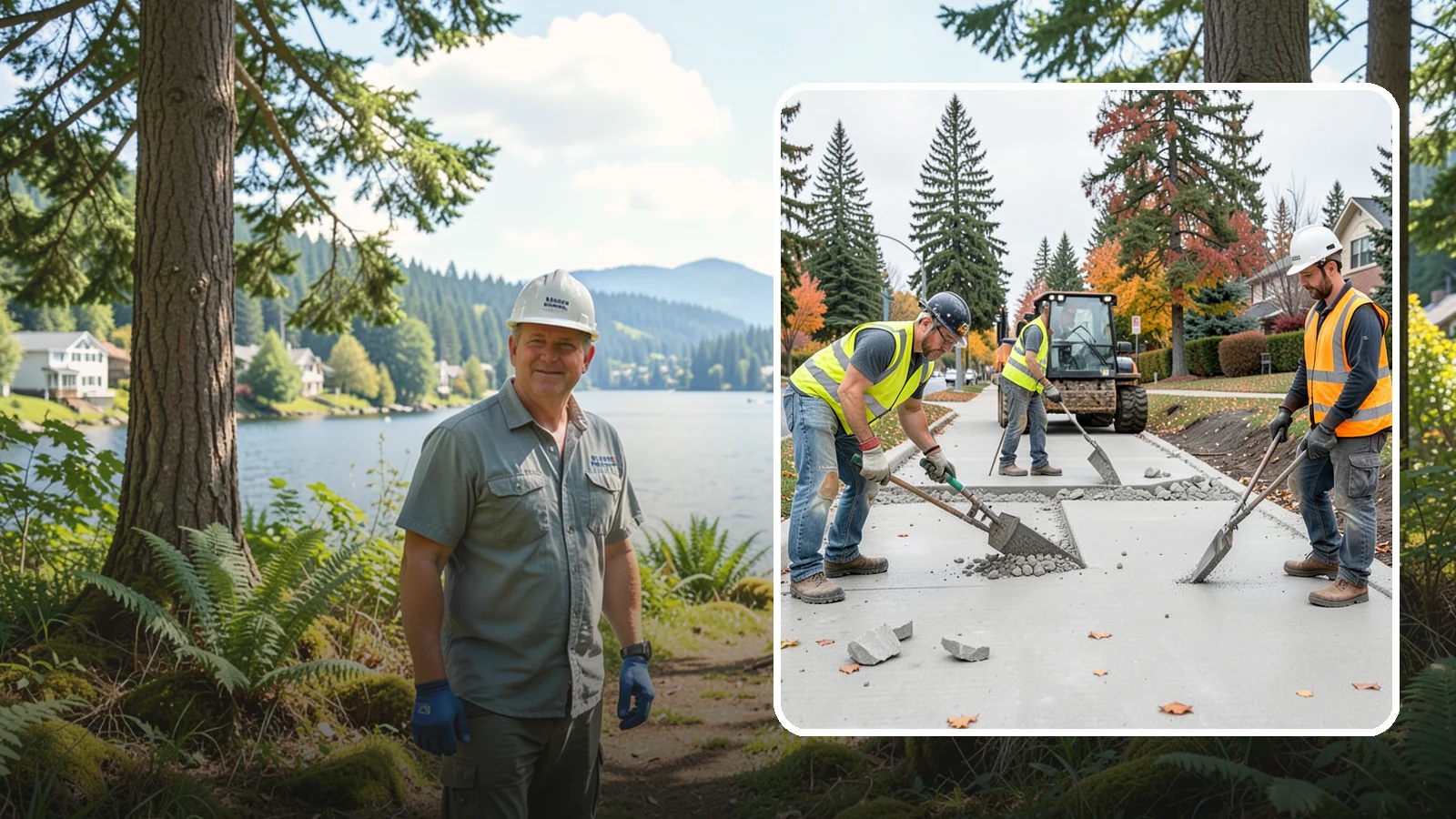 Concrete Demolition in Milton, King County, WA - Selective concrete demolition and removal that clears the way for reconstruction and utility work.