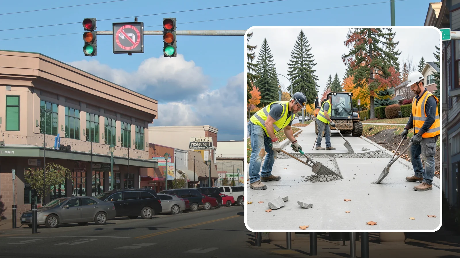 Concrete Demolition in Monroe, Snohomish County, WA - Selective concrete demolition and removal that clears the way for reconstruction and utility work.