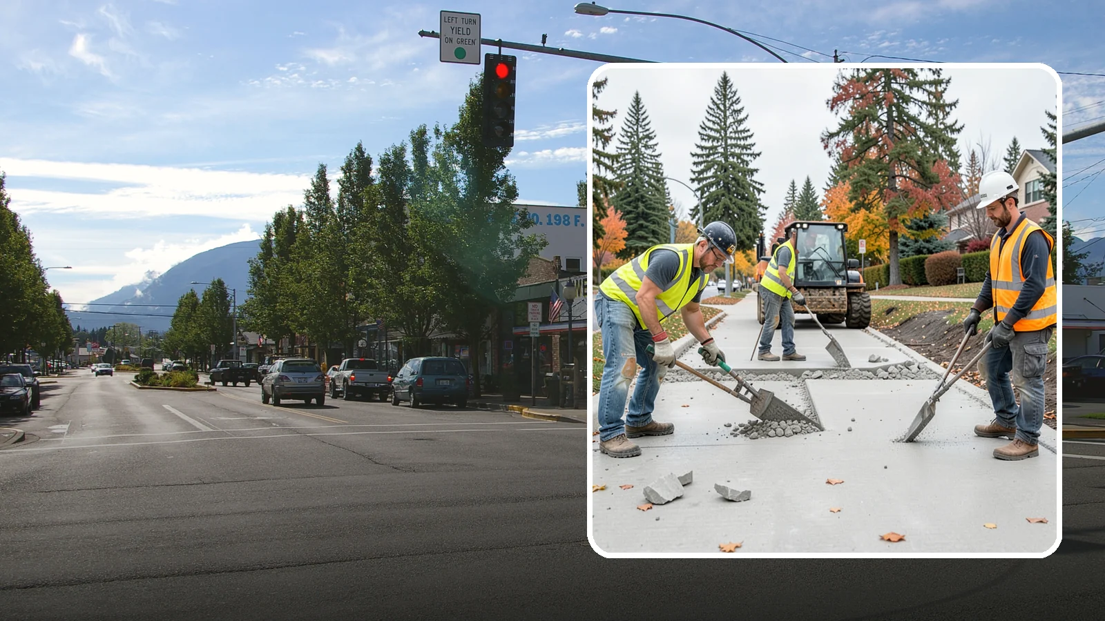 Concrete Demolition in North Bend, King County, WA - Selective concrete demolition and removal that clears the way for reconstruction and utility work.
