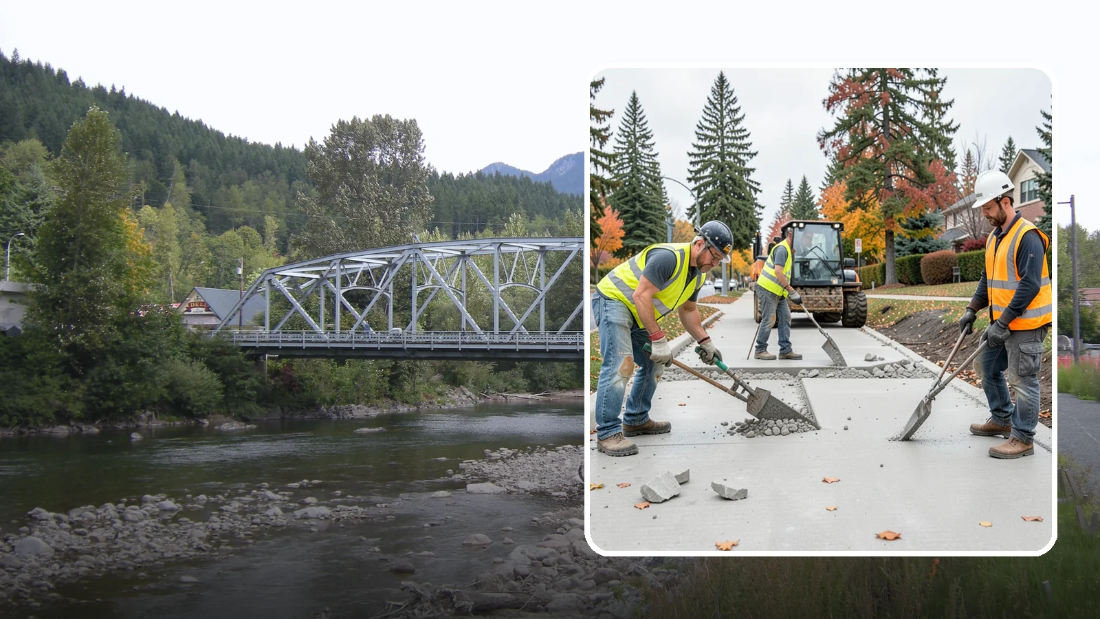 Concrete Demolition in Skykomish, King County, WA - Selective concrete demolition and removal that clears the way for reconstruction and utility work.