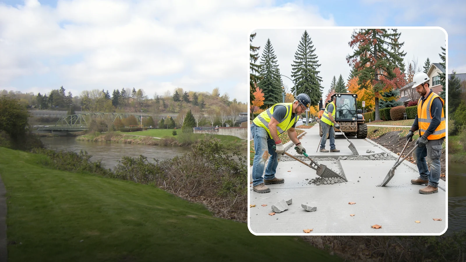 Concrete Demolition in Tukwila, King County, WA - Selective concrete demolition and removal that clears the way for reconstruction and utility work.