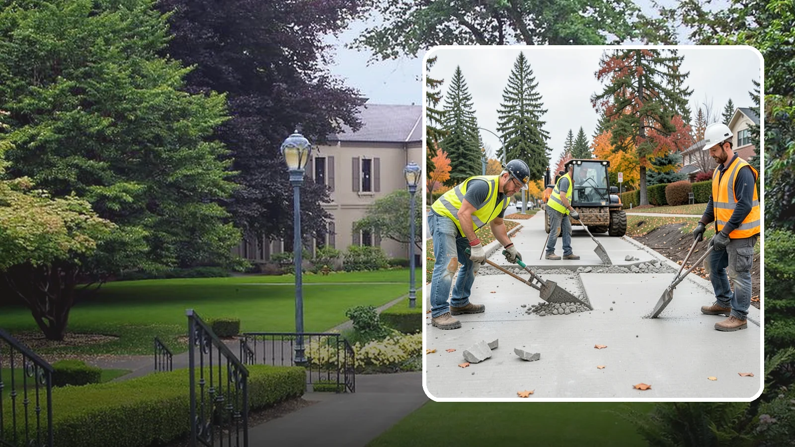 Concrete Demolition in Woodinville, King County, WA - Selective concrete demolition and removal that clears the way for reconstruction and utility work.