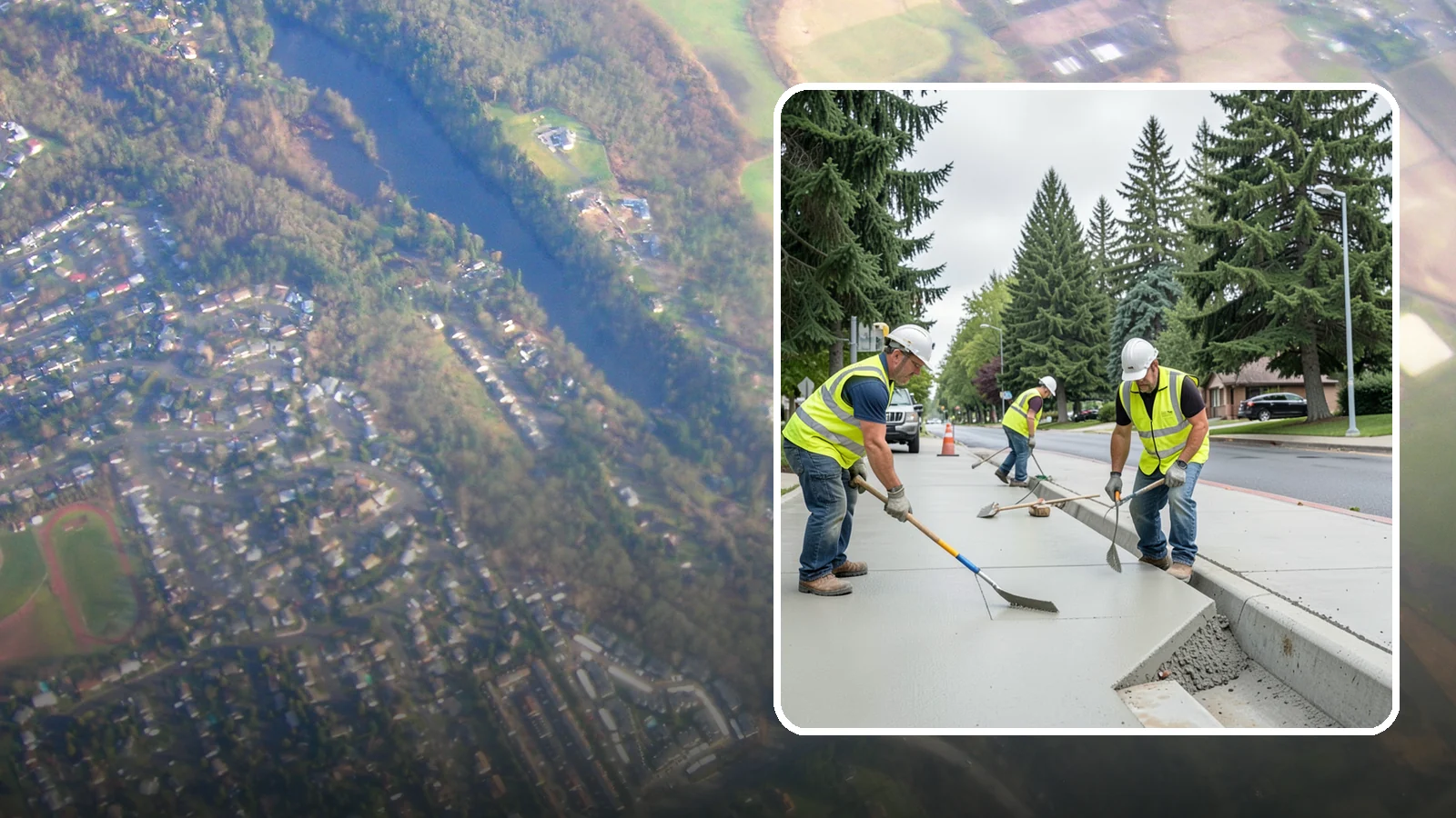Concrete Flatwork in Algona, King County, WA - Poured concrete flatwork for sidewalks, walkways, and public slabs across municipal facilities in Western Washington.