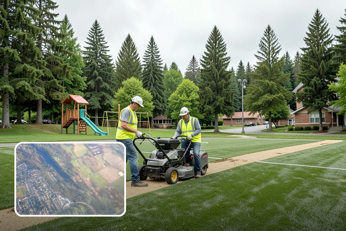 Concrete Flatwork in Algona, King County, WA - Conforms to municipal standard details and ADA slope tolerances