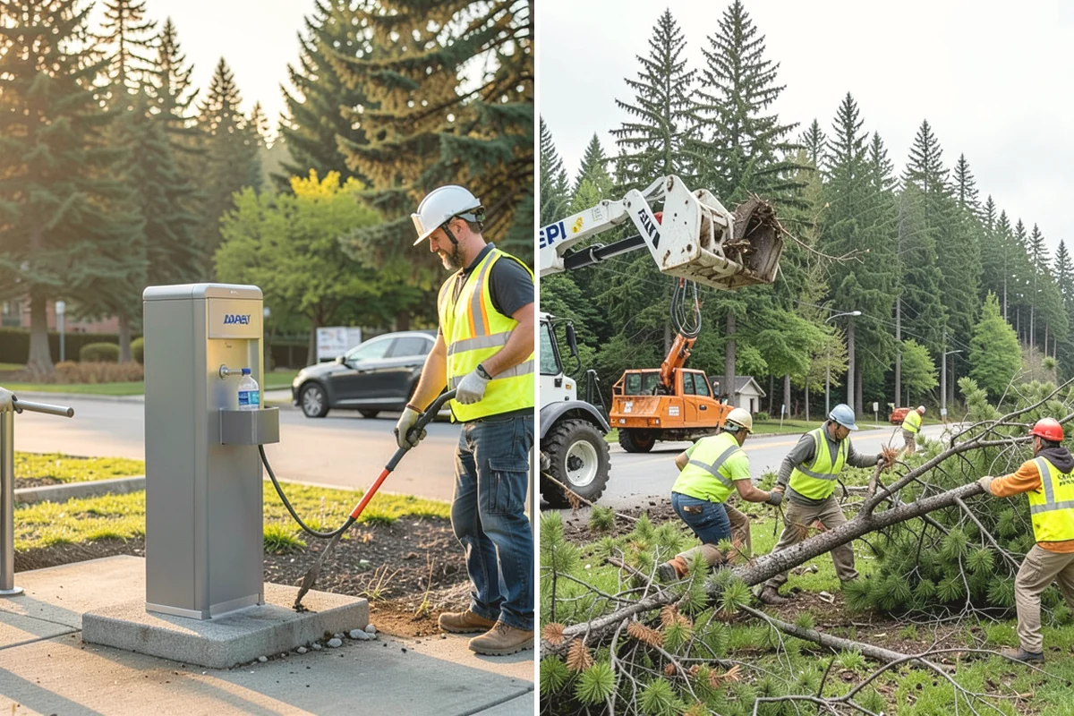 Concrete Flatwork in Black Diamond, King County, WA - Review plan sheets and mark utilities before saw-cutting existing panels