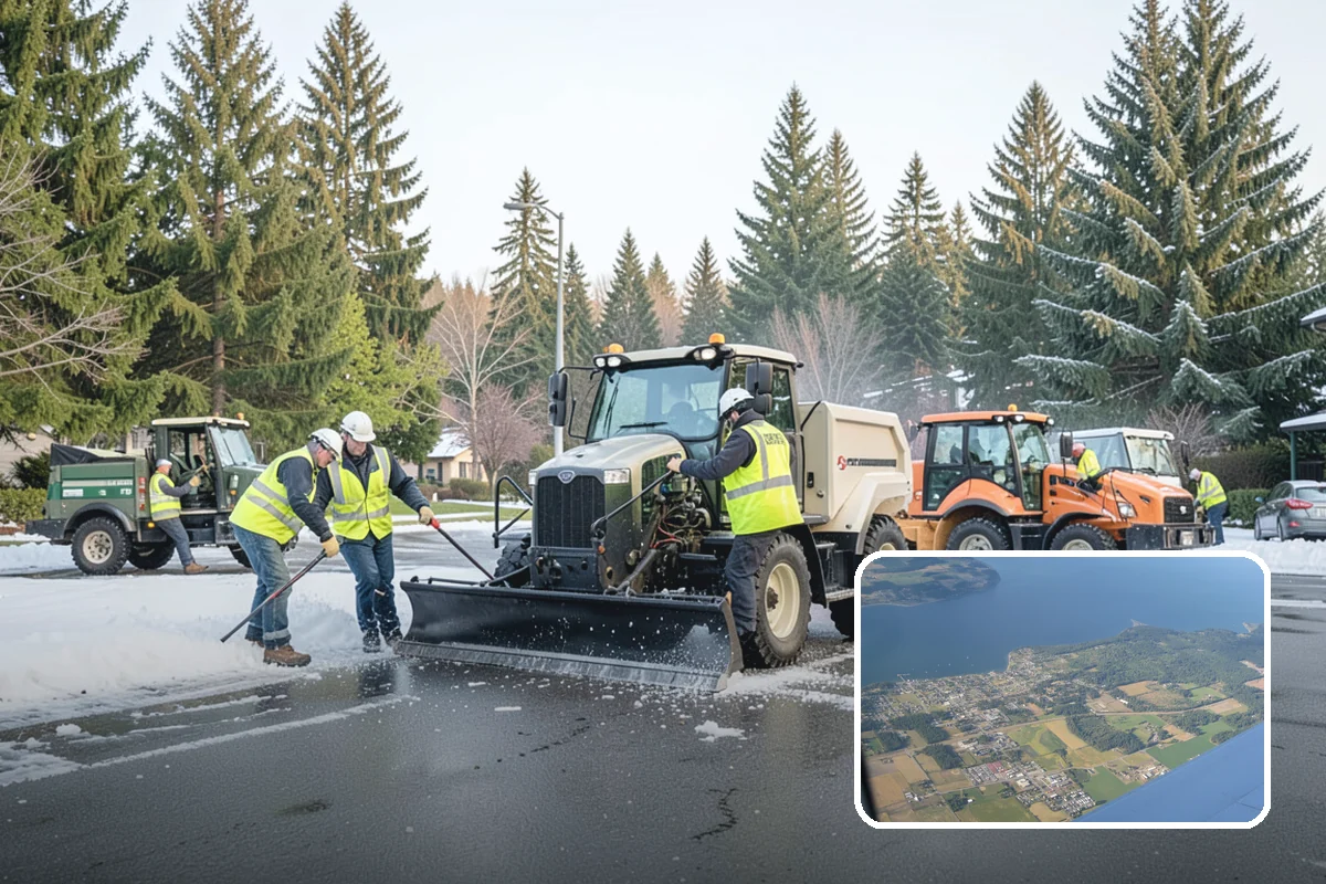 Concrete Flatwork in Coupeville, Island County, WA - Conforms to municipal standard details and ADA slope tolerances