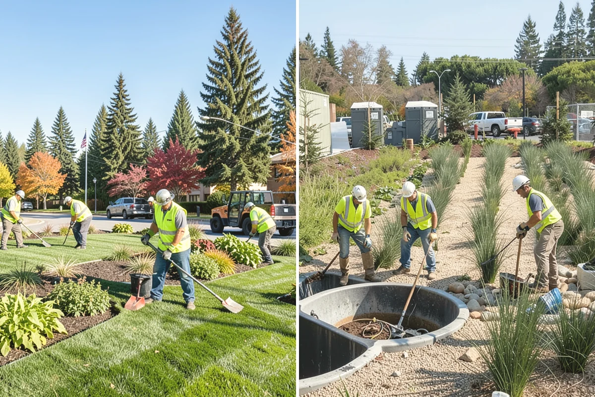 Concrete Flatwork in Covington, King County, WA - Review plan sheets and mark utilities before saw-cutting existing panels