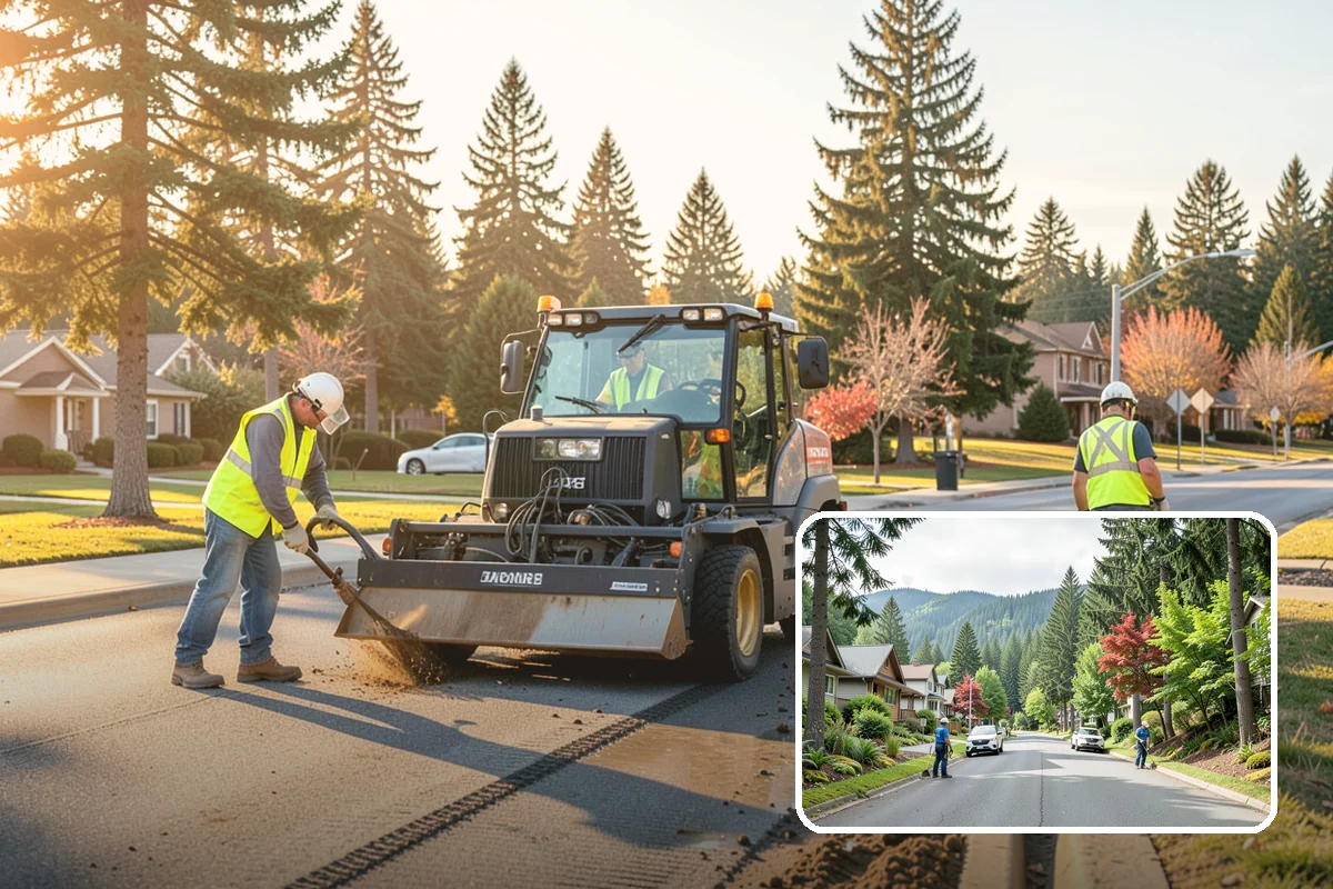 Concrete Flatwork in Darrington, Snohomish County, WA - Conforms to municipal standard details and ADA slope tolerances
