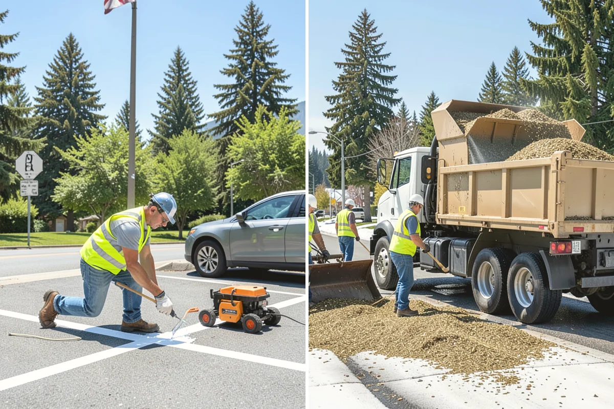 Concrete Flatwork in Duvall, King County, WA - Review plan sheets and mark utilities before saw-cutting existing panels