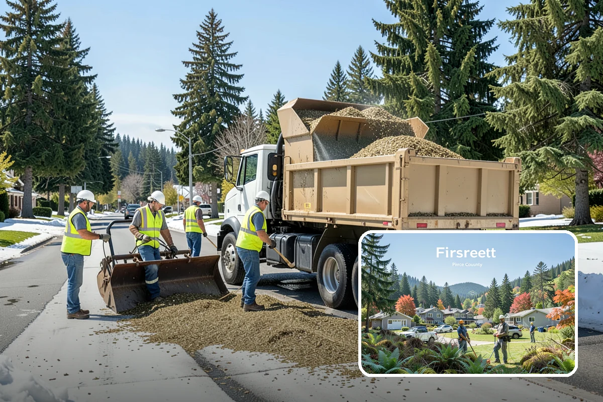 Concrete Flatwork in Fircrest, Pierce County, WA - Conforms to municipal standard details and ADA slope tolerances