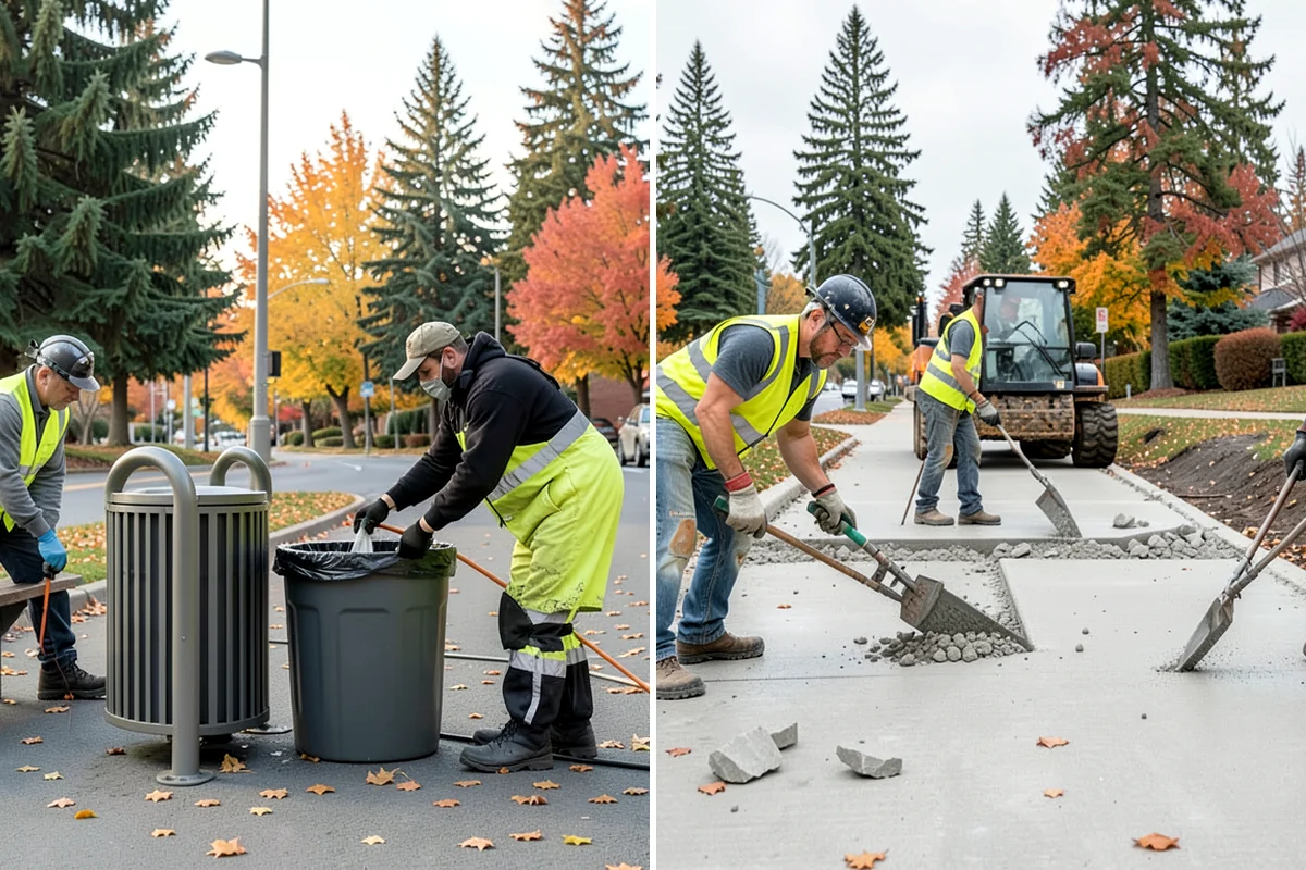 Concrete Flatwork in Fircrest, Pierce County, WA - Review plan sheets and mark utilities before saw-cutting existing panels