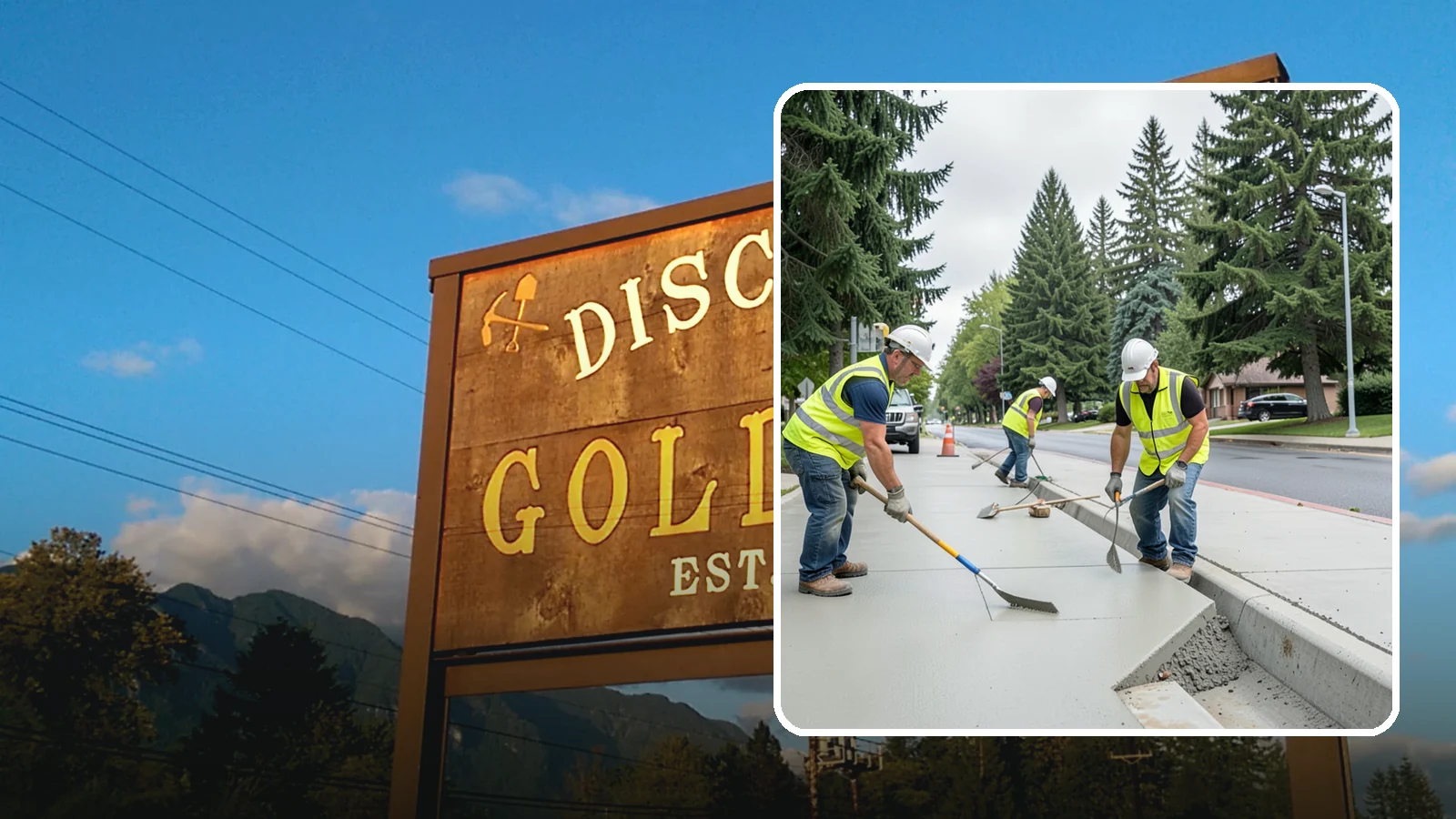 Concrete Flatwork in Gold Bar, Snohomish County, WA - Poured concrete flatwork for sidewalks, walkways, and public slabs across municipal facilities in Western Washington.