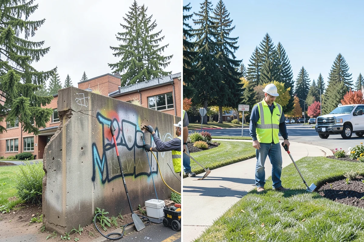 Concrete Flatwork in Gold Bar, Snohomish County, WA - Review plan sheets and mark utilities before saw-cutting existing panels
