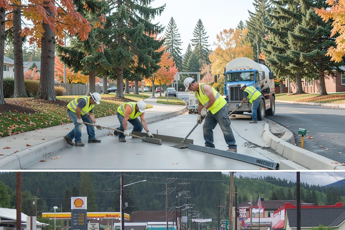 Concrete Flatwork in Granite Falls, Snohomish County, WA - Late spring through early fall offers the most reliable curing windows, though heated blankets and accelerators allow winter...