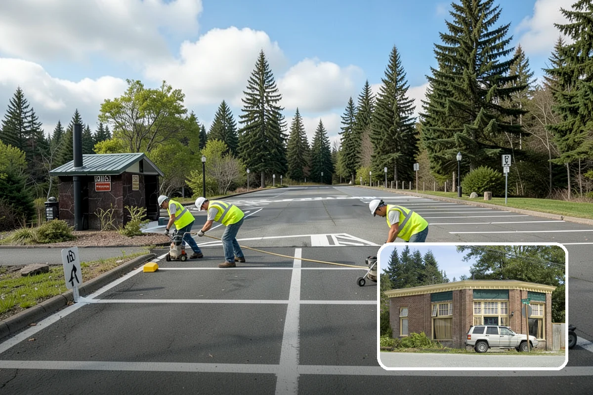 Concrete Flatwork in Hamilton, Skagit County, WA - Conforms to municipal standard details and ADA slope tolerances