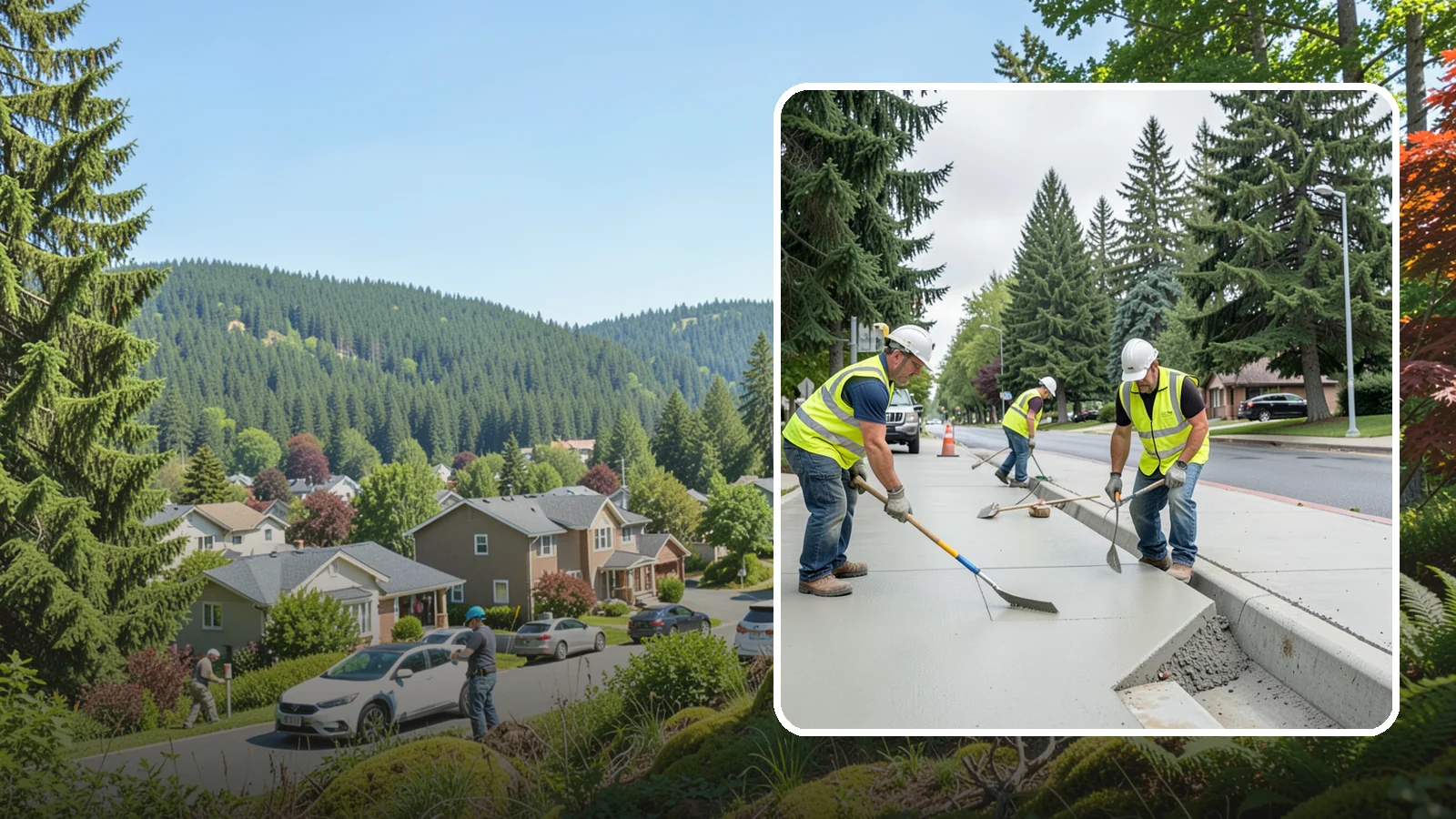Concrete Flatwork in Index, Snohomish County, WA - Poured concrete flatwork for sidewalks, walkways, and public slabs across municipal facilities in Western Washington.