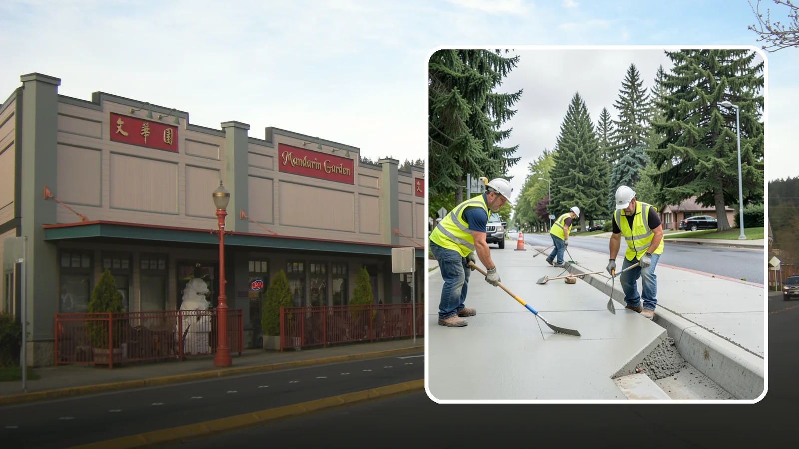 Concrete Flatwork in Issaquah, King County, WA - Poured concrete flatwork for sidewalks, walkways, and public slabs across municipal facilities in Western Washington.