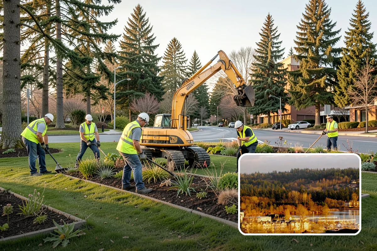 Concrete Flatwork in Kenmore, King County, WA - Conforms to municipal standard details and ADA slope tolerances