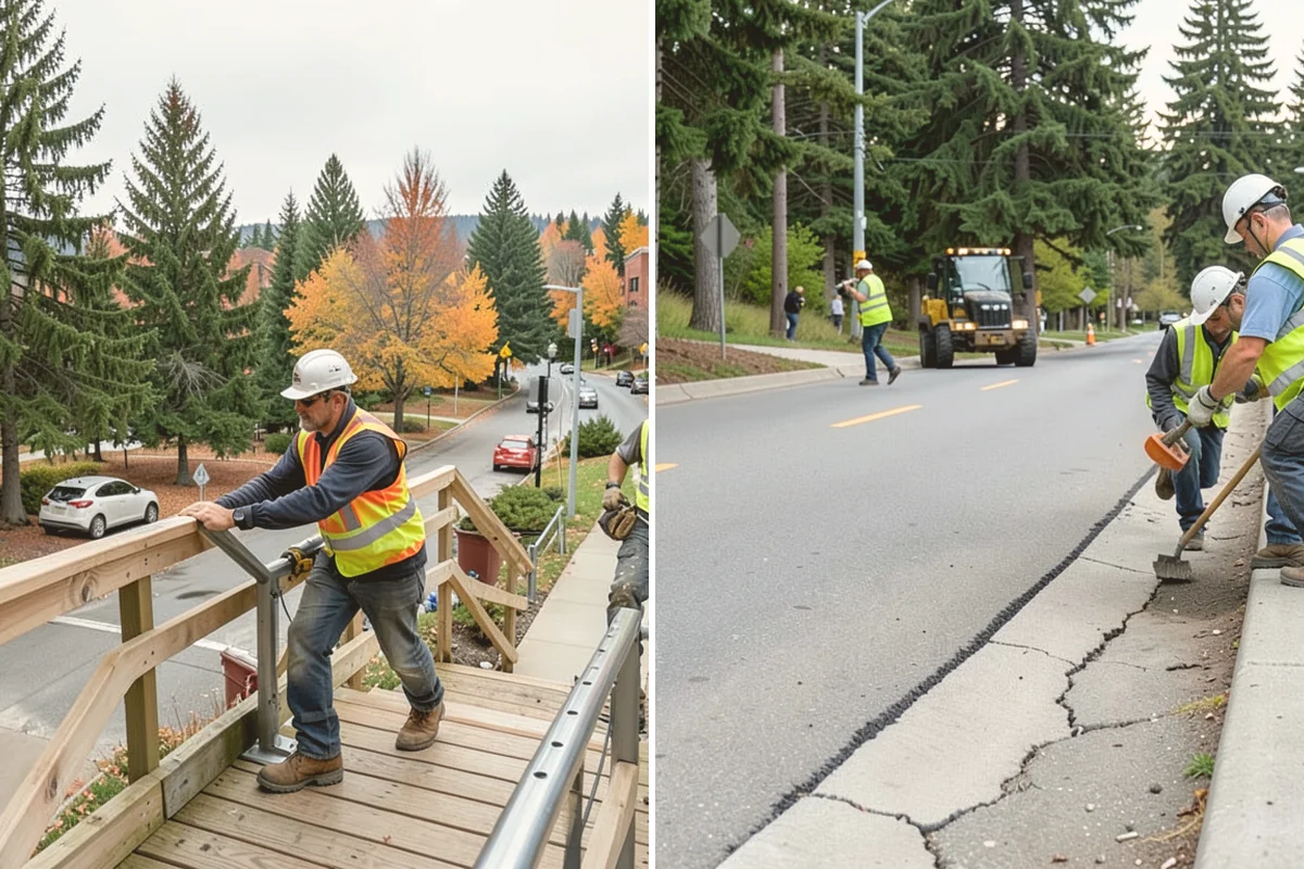 Concrete Flatwork in Mount Vernon, Skagit County, WA - Review plan sheets and mark utilities before saw-cutting existing panels
