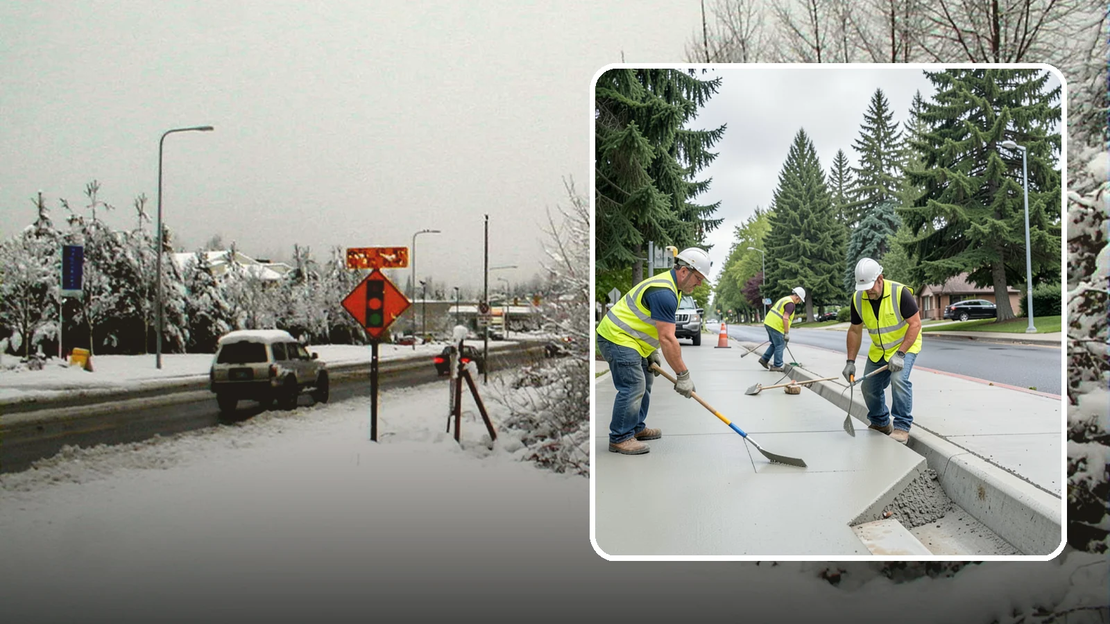 Concrete Flatwork in Newcastle, King County, WA - Poured concrete flatwork for sidewalks, walkways, and public slabs across municipal facilities in Western Washington.