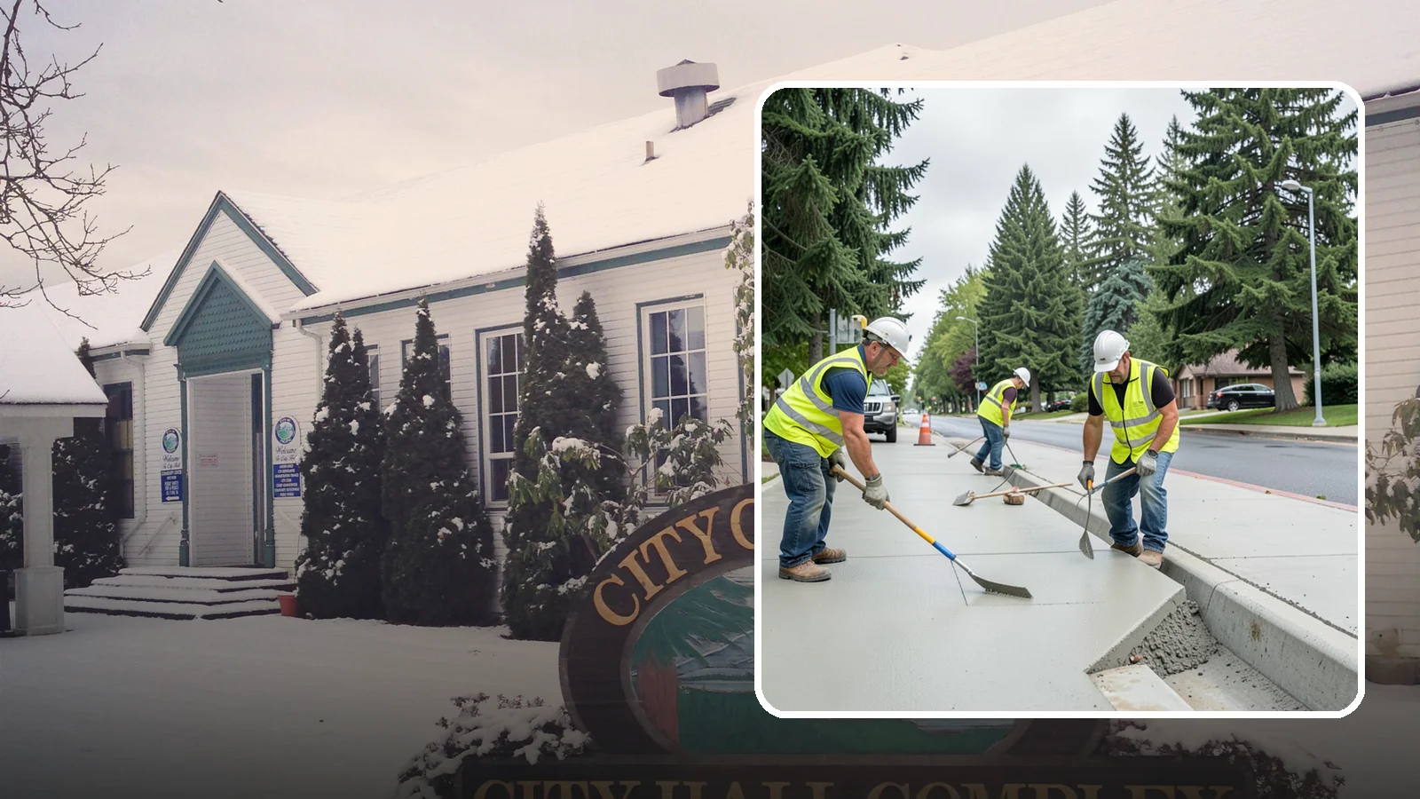 Concrete Flatwork in Pacific, King County, WA - Poured concrete flatwork for sidewalks, walkways, and public slabs across municipal facilities in Western Washington.