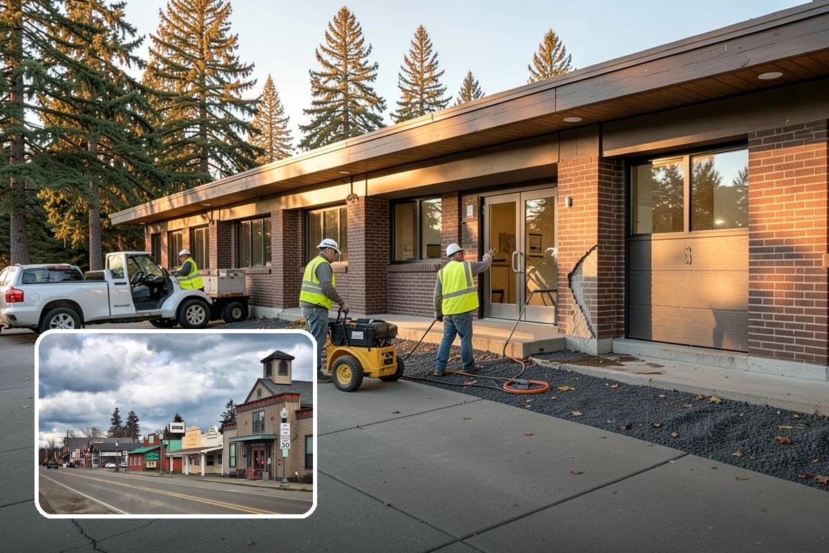 Concrete Flatwork in Roy, Pierce County, WA - Conforms to municipal standard details and ADA slope tolerances