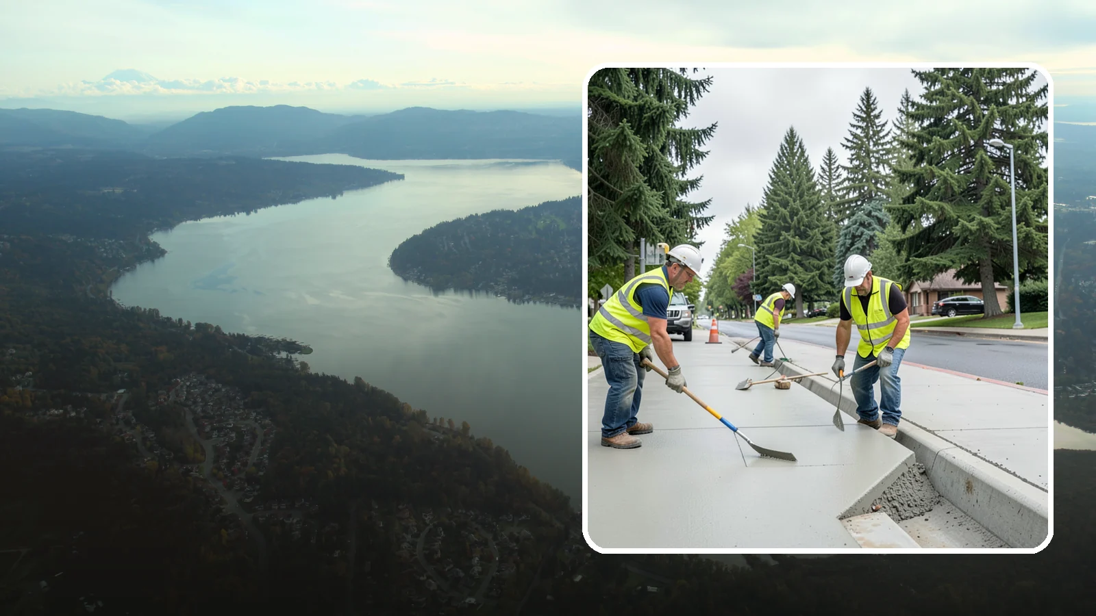 Concrete Flatwork in Sammamish, King County, WA - Poured concrete flatwork for sidewalks, walkways, and public slabs across municipal facilities in Western Washington.