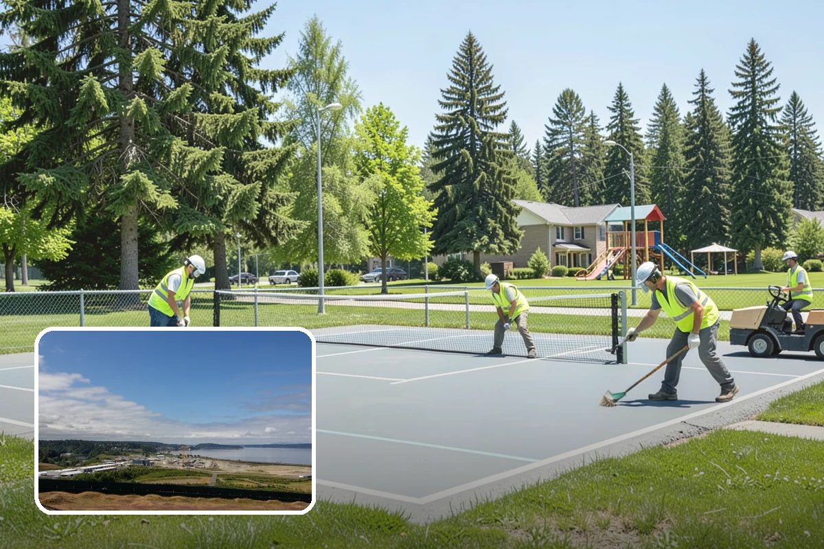 Concrete Flatwork in University Place, Pierce County, WA - Conforms to municipal standard details and ADA slope tolerances