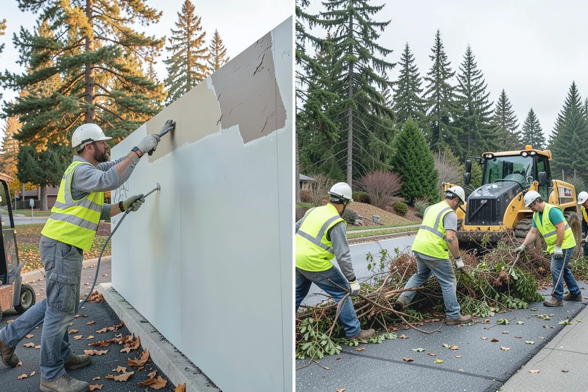 Concrete Flatwork in Wilkeson, Pierce County, WA - Review plan sheets and mark utilities before saw-cutting existing panels