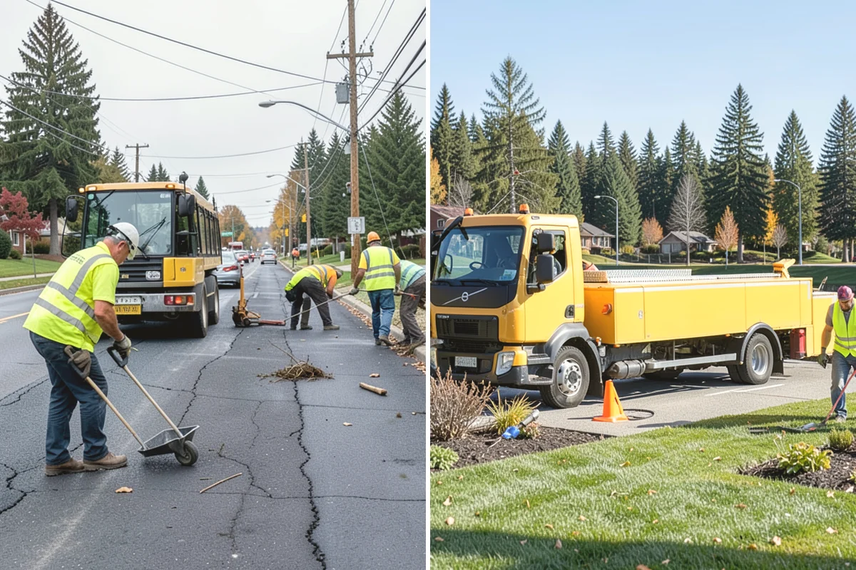 Concrete Flatwork in Yarrow Point, King County, WA - Review plan sheets and mark utilities before saw-cutting existing panels