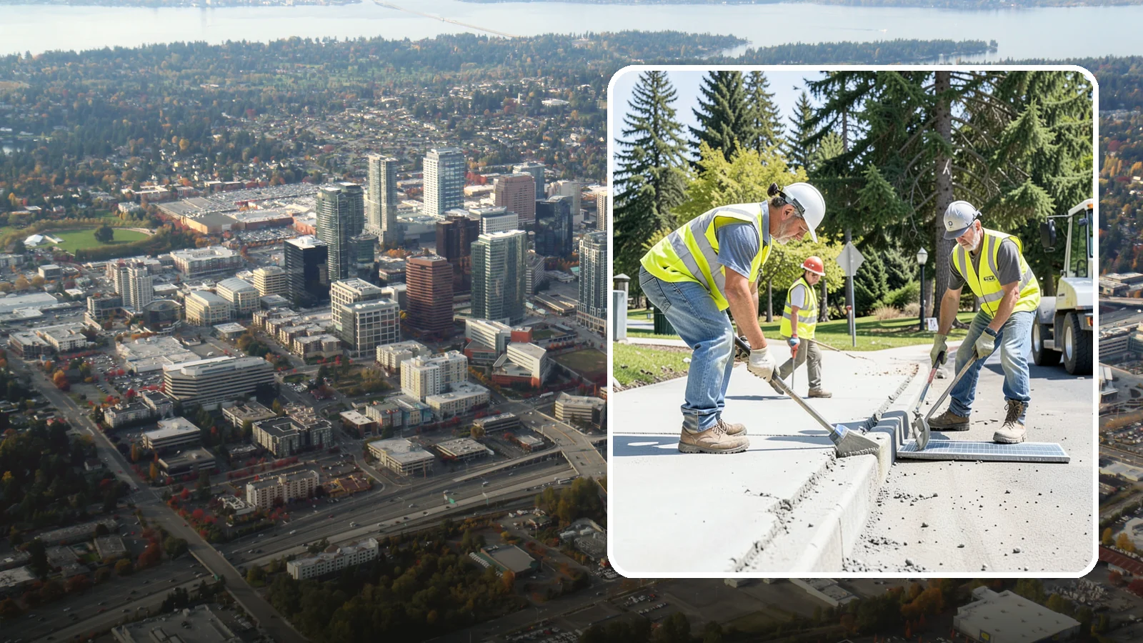 Concrete Grinding in Bellevue, King County, WA - Concrete grinding that levels uneven joints and surfaces to restore smooth, compliant pedestrian and access transitions.