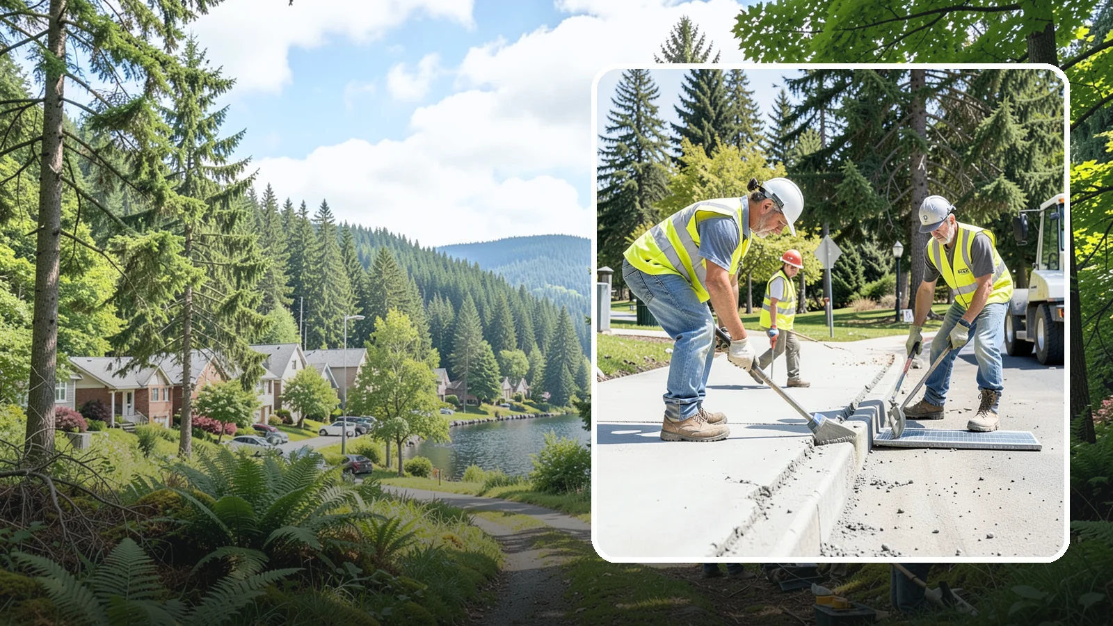 Concrete Grinding in Lake Forest Park, King County, WA - Concrete grinding that levels uneven joints and surfaces to restore smooth, compliant pedestrian and access transitions.